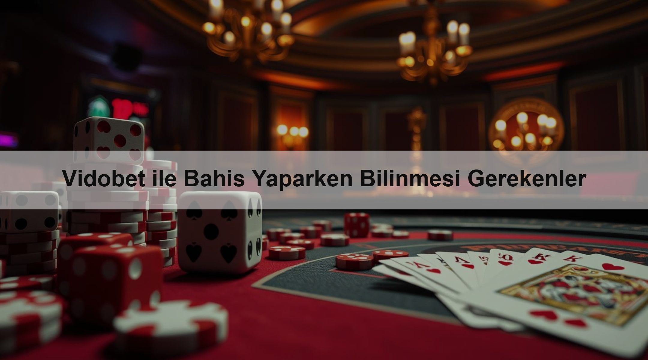 Vidobet ile Bahis Yaparken Bilinmesi Gerekenler
