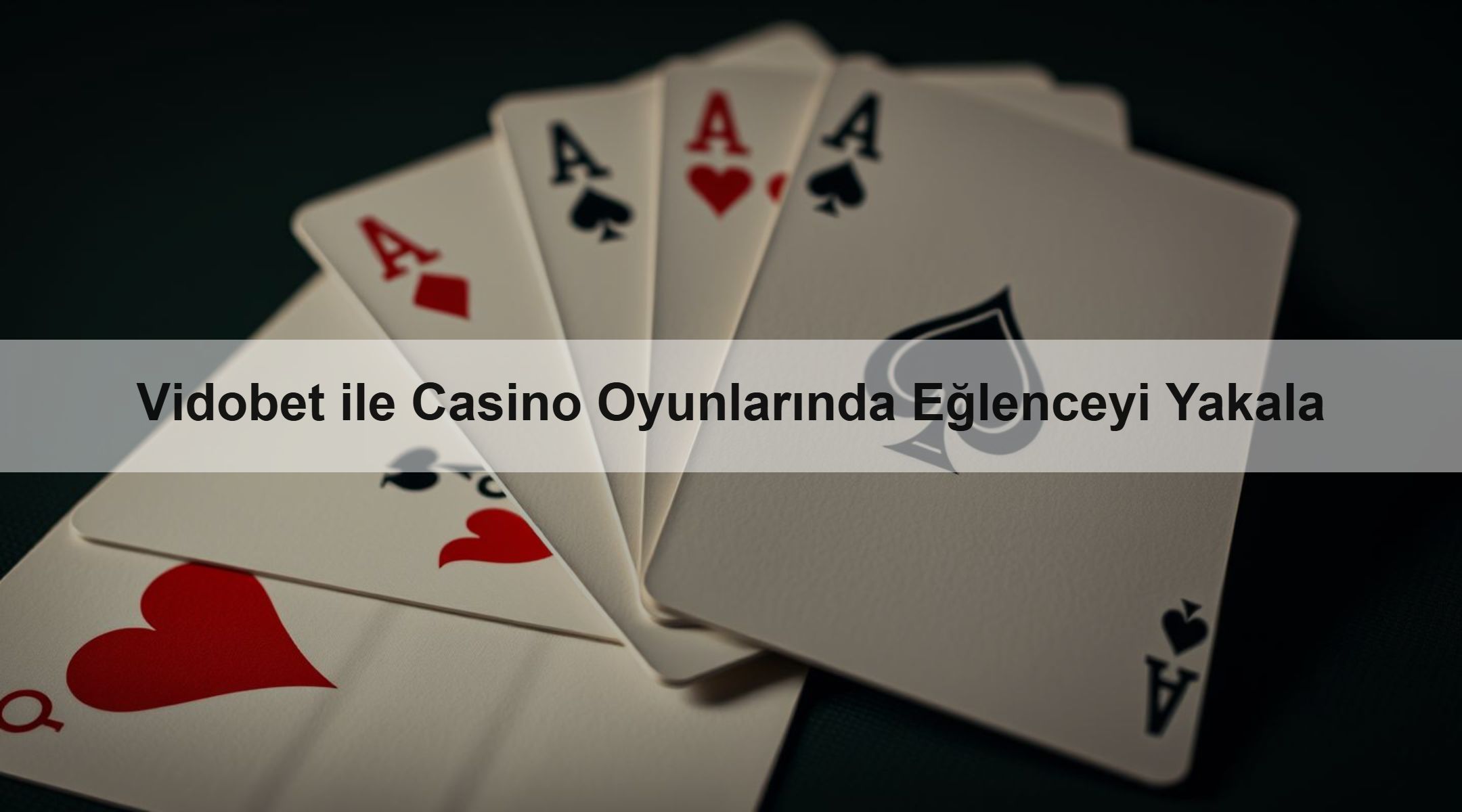 Vidobet ile Casino Oyunlarında Eğlenceyi Yakala