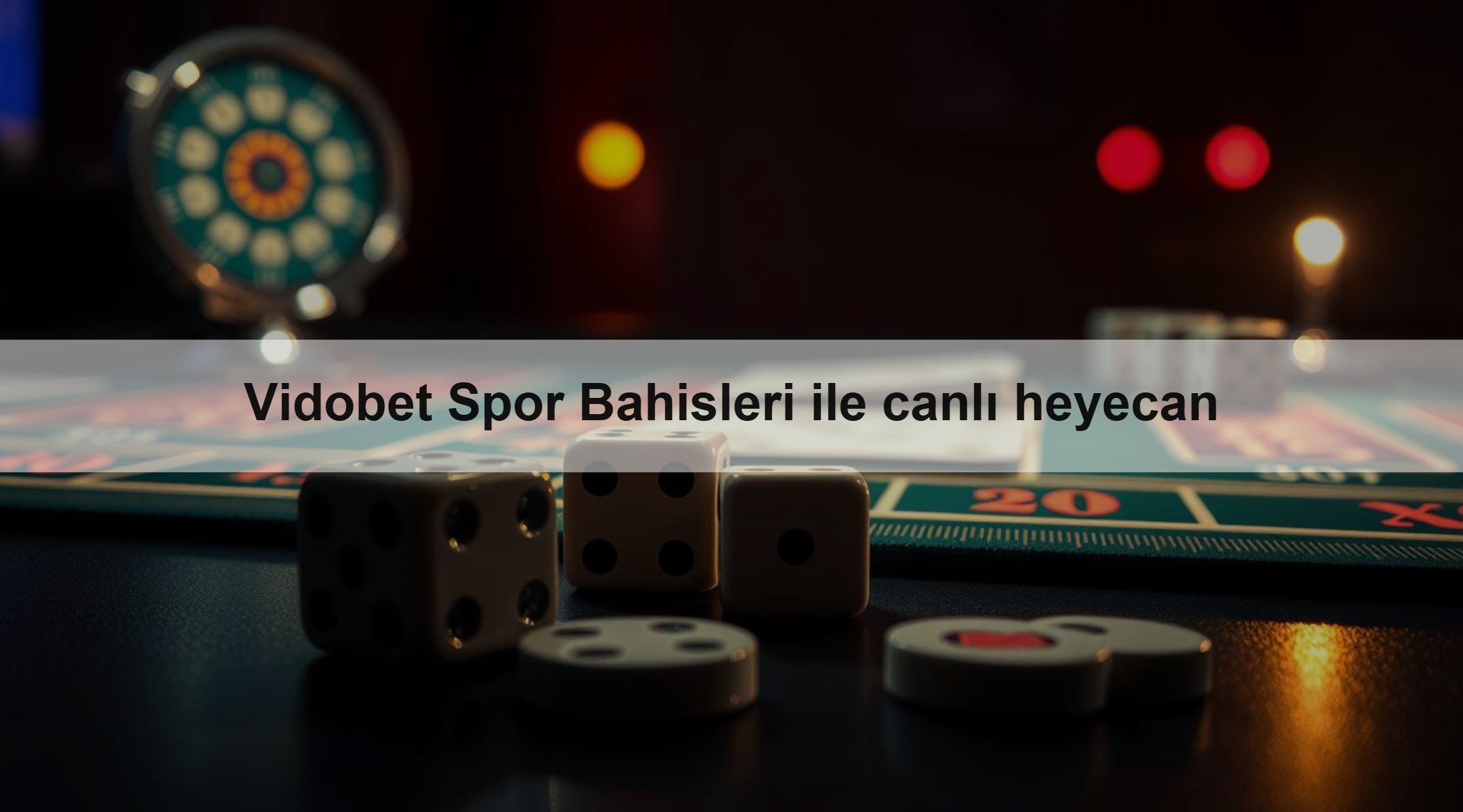 Vidobet Spor Bahisleri ile canlı heyecan