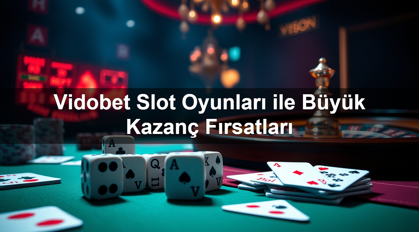 vidobet slot oyunlar ile b y k kazan f rsatlar 1780061620481