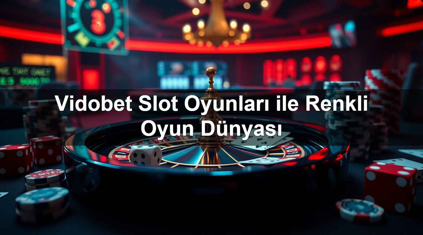 vidobet slot oyunlar ile renkli oyun d nyas 1780061387490